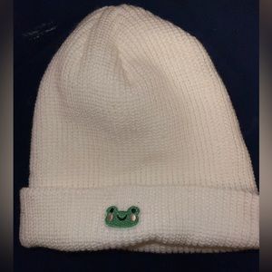 White Frog Beanie